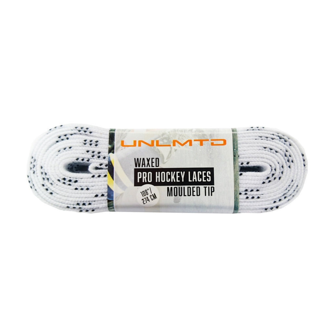 UNLMTD WAX PRO LACES WHITE 20 pr per size/pck